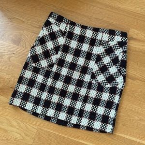 Etcetera Plaid TWEED Mini Skirt NWT's Size 2